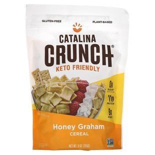 Catalina Crunch, Кето-злаки, мёд Грэм, 9 унций (255 г) купить в Киеве и Украине