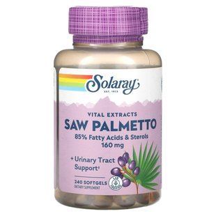 Solaray, Vital Extracts, Saw Palmetto, 160 mg, 240 Softgels купить в Киеве и Украине