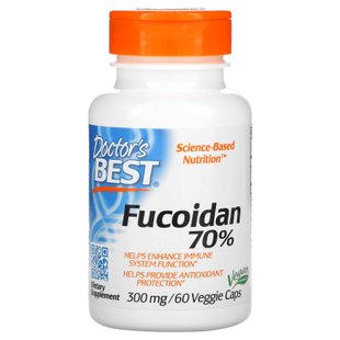 Фукоидан, Fucoidan 70%, Doctor's Best, 60 вегетарианских капсул купить в Киеве и Украине