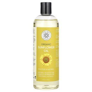 Pure Body Naturals, Organic Sunflower Oil, 16 fl oz (473 ml) купить в Киеве и Украине