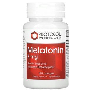 Protocol for Life Balance, Melatonin, 3 mg , 120 Lozenges купить в Киеве и Украине