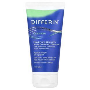 Cetaphil, Differin&reg;, Maximum Strength Acne Foaming Cleanser, 5 fl oz (148 ml)