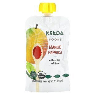 Kekoa, Organic Pureed Food, Mango Paprika, 3.5 oz (99 g)