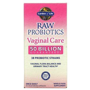 Пробиотики для вагинального здоровья Garden of Life (Probiotic) 30 вегетарианских капсул купить в Киеве и Украине