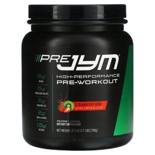 JYM Supplement Science, Pre JYM, высокоэффективная перед тренировкой, клубника и киви, 1,7 фунта (780 г) купить в Киеве и Украине