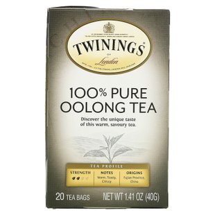 Origins, китайский чай Улун, Twinings, 20 чайных пакетиков, 1,41 унции (40 г) купить в Киеве и Украине