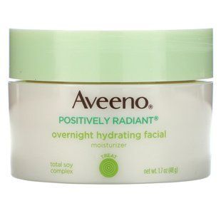 Ночной увлажняющий крем для лица, Aveeno, 1,7 унции (48 г) купить в Киеве и Украине