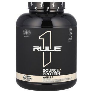 Rule One Proteins, Source7 Protein Powder Drink Mix, Vanilla, 4.99 lb (2.26 kg) купить в Киеве и Украине