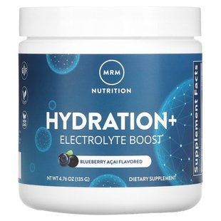 MRM Nutrition, Hydration+ Electrolyte Boost, Blueberry Acai, 4.76 oz (135 g) купить в Киеве и Украине