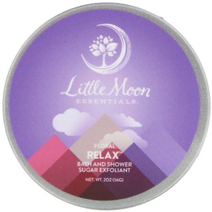 Relax, Exfoliant с цветочным сахаром, ванна и душ, Relax, Floral Sugar Exfoliant, Bath and Shower, Little Moon Essentials, 56 г купить в Киеве и Украине