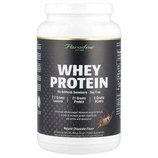 Paradise Herbs, Whey Protein, Natural Chocolate, 32 oz (990 g) купить в Киеве и Украине