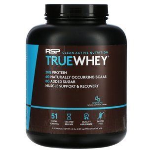 Сывороточный протеин в виде порошка, шоколад, RSP Nutrition, 4,6 фунта (2,09 кг) купить в Киеве и Украине