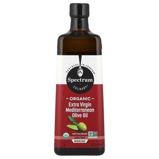 Spectrum Culinary, Organic Extra Virgin Mediterranean Olive Oil, 32 fl oz (946 ml) купить в Киеве и Украине