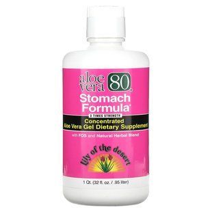 Алое Вера 80, Aloe Vera 80, Lily of the Desert, формула для шлунка, 0,95 л