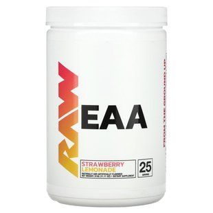 Raw Nutrition, EAA, полуничний лимонад, 315 г (11,11 унції)