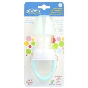 Dr. Brown's, Fresh Firsts&trade; Silicone Feeder, 4 Months +, Mint, 1 Count купить в Киеве и Украине