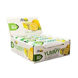 Батончики FitWin (Yummy) 12 x 55 г, лимон и мохито купить в Киеве и Украине