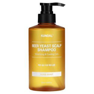 Kundal, Beer Yeast Scalp Shampoo, Herb Mint, 16.9 fl oz (500 ml) купить в Киеве и Украине