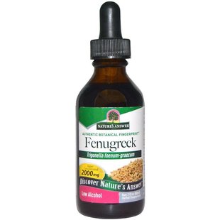 Пажитник слабоалкогольный Nature's Answer (Fenugreek) 2000 мг 60 мл купить в Киеве и Украине