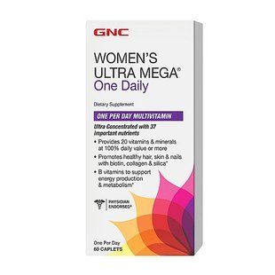 GNC, Womens Ultra Mega one daily, 60 caplets купить в Киеве и Украине