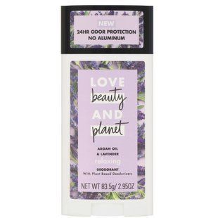 Relaxing deodorant, Argan oil and lavender, Love Beauty and Planet, 83.5 g