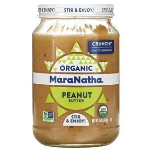 Арахисовое масло хрустящее MaraNatha (Organic Peanut Butter Crunchy) 454 г купить в Киеве и Украине