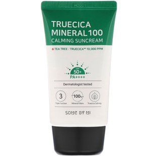 Calming Sunscreen Truecica Mineral 100, SPF 50+ PA ++++, Some By Mi, 1.69 fl oz (50 ml)