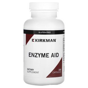 Kirkman Labs, Enzyme Aid, 180 капсул