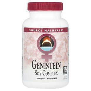 Source Naturals, соєвий комплекс геністеїну, 2000 мг, 60 таблеток (1000 мг в 1 таблетці)