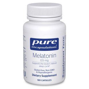 Мелатонин Pure Encapsulations (Melatonin) 0,5 мг 180 капсул купить в Киеве и Украине