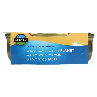 Wild Planet, Салат из белой фасоли с диким тунцом, 5,6 унции (160 г) купить в Киеве и Украине
