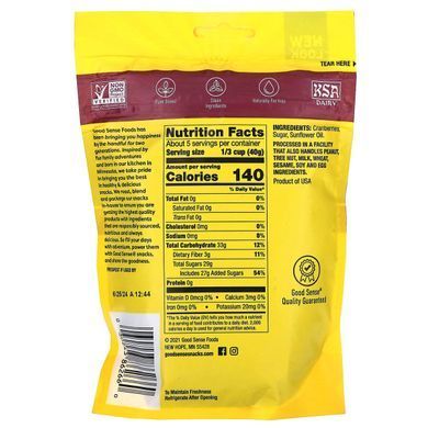Good Sense, Cranberries, Dried & Sweetened, 6.5 oz (184 g) купить в Киеве и Украине