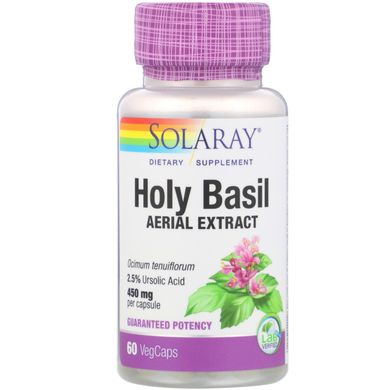 Базилік священний Solaray (Holy Basil) 450 мг 60 капсул