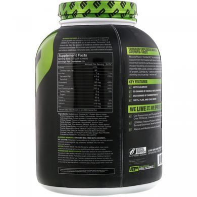 Битва XL, гейнер, з шоколадним смаком, MusclePharm, 6 фунтів (2722 г)