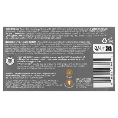 ATTITUDE, Leaves Bar, Body Bar Soap, Peppermint & Sweet Orange, 4 oz (113 g) купить в Киеве и Украине