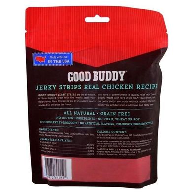 Good Buddy, смужки з в'яленого м'яса, продукт зі справжньої курки, Castor ,Pollux, 4,5 унції (127 г)