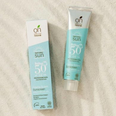 Дитячий сонцезахисний крем-флюїд SPF 50 в алюмінієвій тубі, Officina Naturae, 75 мл купить в Киеве и Украине