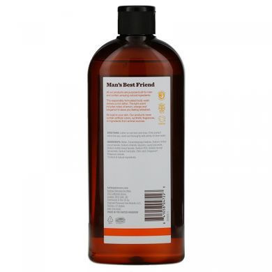 Гель для душа, лимон і бергамот, Body Wash, Lemon & Bergamot, Bulldog Skincare For Men, 500 мл