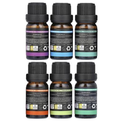 Artnaturals, набір кращих 6 ефірних олій, набір з 6 предметів, по 10 мл (0,33 рідк. унції)