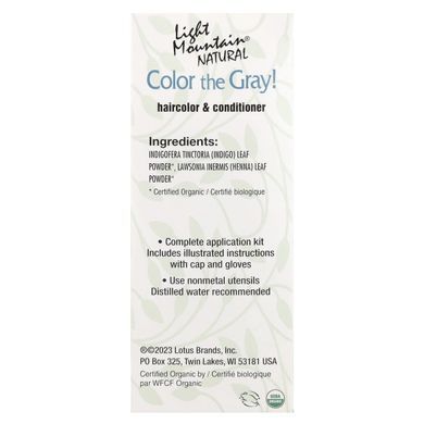 Natural hair dye and conditioner, black