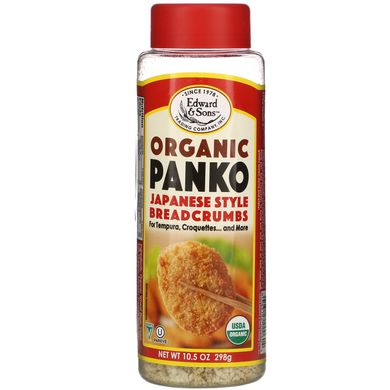 Organic Panko, сухарики в японському стилі, Edward & Sons, 10,5 унції (298 г)