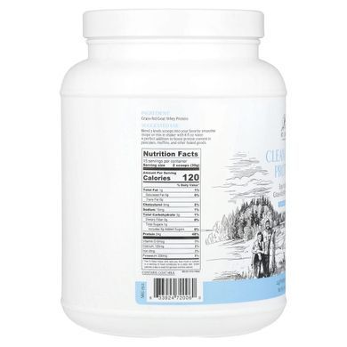 Goat Milk Whey Protein, Unsweetened, Mt. Capra, 1 lb (453 g)