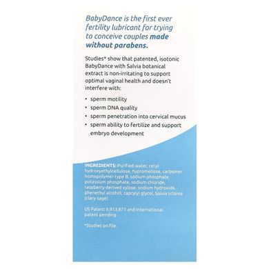 Змазка для фертильності, BabyDance Fertility Lubricant, Fairhaven Health, 1 тюбик (40 г) і 10 аплікаторів