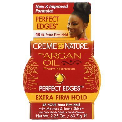 Creme Of Nature, Argan Oil From Morocco, Perfect Edges, Extra Firm Hold Hair Gel, 2.25 oz (63.7 g) купить в Киеве и Украине