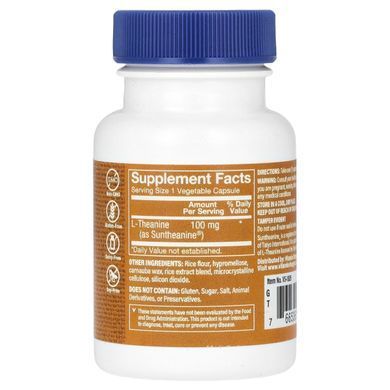 The Vitamin Shoppe, L-Theanine, 100 mg, 60 Vegetable Capsules купить в Киеве и Украине