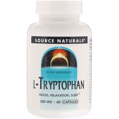 Триптофан Source Naturals (L-Tryptophan) 500 мг 60 капсул