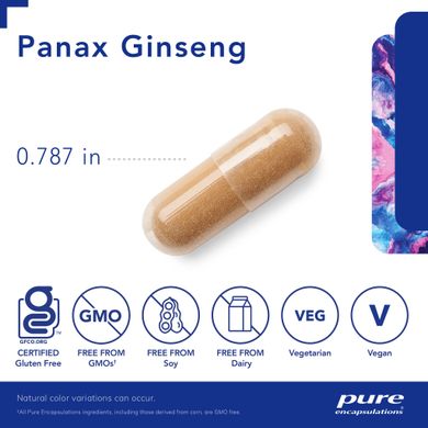 Женьшень Pure Encapsulations (Panax Ginseng) 120 капсул купить в Киеве и Украине