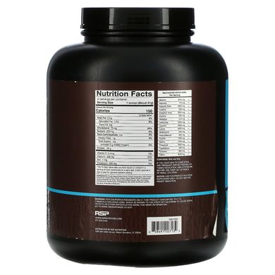 Сироватковий протеїн у вигляді порошку, шоколад, RSP Nutrition, 4,6 фунта (2,09 кг)