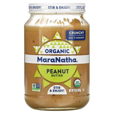 Арахісове масло хрумке MaraNatha (Organic Peanut Butter Crunchy) 454 г