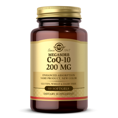 Коензим Q10 Solgar (CoQ10) 200 мг 60 гелевих капсул